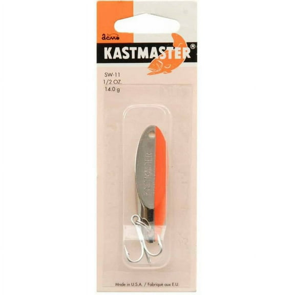 Kastmaster 1/2 oz Chrome with Florescent Strip