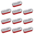 thumbnail image 2 of 1 Ensemble Moule à Gâteau Rectangulaire Qualité Alimentaire Résistant à la Chaleur Jetable Couleur Vive Compatible Micro-Ondes Polyvalent avec Couvercle Moule en Papier D\'aluminium Rectangle Contenant de Cuisson Fournitures de Cuisine, 2 of 8