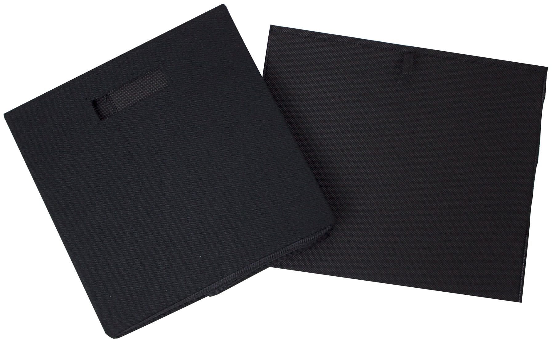 Better Homes & Gardens Fabric Cube Storage Bins (12.75" x 12.75"), Black, 2 Pack
