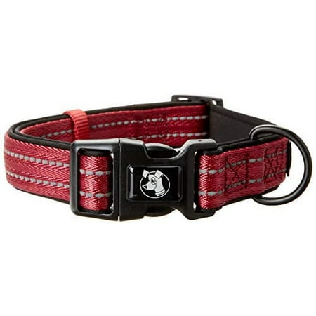 UPC: 0849910101434 | Alcott Flexi Essentials Adventure Pet Collar Large Red CLR LG ES RD