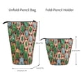 thumbnail image 2 of Kdxio Telescopic Pencil Bag Pen Holder Stationery Case,Stand-up Retractable Transformer Bag Organizer for Christmas Holiday(Cactus 4), 2 of 6