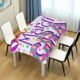 thumbnail image 7 of Dreamtimes Mardi Gras Tablecloth, Waterproof Washable Polyester Square Table Cover, Durable Tablecloth for Kitchen Dining Table Party Decor, 54"x72", 7 of 7
