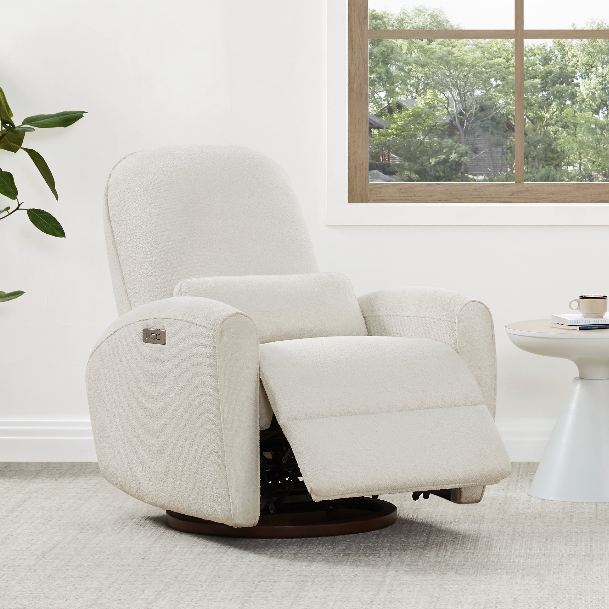 CHITA Power Swivel Recliner Nursery Chair with Pillow Lumbar Support