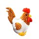 thumbnail image 5 of Juguete de peluche de pollo para decoración, lindos muñecos de peluche suaves, adorno para niños, juguetes de pollo Lunares, 5 of 9