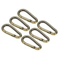 thumbnail image 1 of Unique Bargains 4mm Spring Snap Hook Clips Chain Quick Links Connector Ring Lock 44 Lbs Bronze 6 Pack, 1 of 6