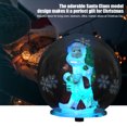 thumbnail image 4 of Adorno navideño Bola de cristal de Papá Noel Lámpara LED Decoración para el hogar y la oficina Regalos de Navidad para niños (copo de nieve), 4 of 8