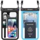thumbnail image 1 of [Up to 10"] Large Waterproof Phone Pouch Bag - 2 Pack Waterproof Phone Case for iPhone 16 15 14 Pro Max Galaxy S24 S23 Ultra, IPX8 Cellphone Water Protector Pouch Beach Essentials Travel Mus, 1 of 5