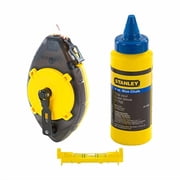 Stanley Chalk Line Reel, Blue Chalk, Line Level