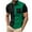 Vert, variante sur Polo à Fermeture Éclair pour Hommes, T-Shirts Décontractés à Manches Courtes, Chemises de Golf à Blocs de Couleur avec Poche Poitrine