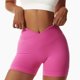 thumbnail image 1 of ICHUANYI Clearance Fashion Casual Women Solid Span Ladies High Waist Wide Leg Trousers Yoga Pants Short Pants(Hot Pink, L) ICHUANYI WER2023081502532, 1 of 5