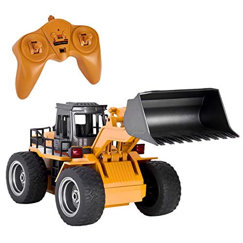 GotechoD Remote Control Construction Toy RC Truck Alloy Shovel 2.4G RC Vehicle Remote Control