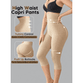 thumbnail image 4 of Women Slimming Anti Cellulite Compression Leggings Leg Shaper High Waist Capris, 4 of 6