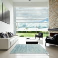 thumbnail image 7 of Ahgly Company Machine Washable Indoor Round Contemporary Blue Koi Blue Area Rugs, 6' Round, 7 of 7