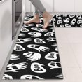 thumbnail image 2 of Kitchen Rugs Sets Of 2,Ghost Boo Halloween Pattern Anti Fatigue Kitchen Mat Rugs Non Slip Washable,Decorative Kitchen Floor Mats for Kitchen,Sink,Laundry,17"X47", 2 of 5