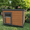 Gray Yellow Solid Wood, variant on LHSHID 45 Inch Solid Wood Dog House,Cozy Outdoor Shelter for Medium Small Dogs with Lockable Ventilated Door,Waterproof Insulated Felt Roof Charming Design