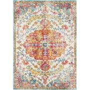 Mark & Day Olivia Updated Traditional Area Rug, Saffron/Teal, 2' x 3'