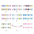 thumbnail image 5 of Thinsont Pennant Banner Triangle Banner For Birthday Party Triangle Banner Flags Pennant Banner Flags Rainbow,Type8 16.4ft, 5 of 6