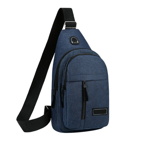 Nylon Crossbody Bag, Water Resistant Chest Pack with RFID Pocket for Urban Commute Travel