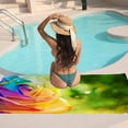 thumbnail image 7 of GZHJMY Beach Towel for Women Girls, Colorful Roses Bath Towel, Oversized Lightweight Sport Towel, 31x63 Inch, 7 of 7