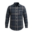 thumbnail image 4 of Miqool Men's Flannel Plaid Shirt Long Sleeve Button Down Collared Casual Lightweight Jacket Layering for Fall Winter, 4 of 7