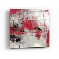 Epic Art 'Stone Gardens III Red' by Silvia Vassileva, Acrylic Glass Wall Art, 24"x24"
