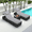 Light Grey, variant on LOGYAT 3 Piece Outdoor Wicker Chaise Lounge Set, 2 Oversized Reclining Chaise Chairs Matching Side Table, Patio Lounger with Washable Cushions, White