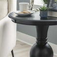 thumbnail image 5 of Linon Aspen Round Accent Table Pedestal Base 26.5" High in Jet Black Wood, 5 of 10