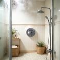 thumbnail image 4 of 3 Inch Indoor Outdoor Clock Waterproof, Silent Battery Powered Quartz Metal Wall Clock for Patio Pool Bathroom Home (Gray), 4 of 5
