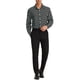 thumbnail image 2 of Camisa de vestir de botones de manga larga casual para hombre INSPIRE CHIC con estampado de lunares XL negra, 2 of 7