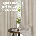 thumbnail image 2 of PinesC Natural Linen Curtains 72 Inch Length 2 Panels for Living Room Rod Pocket Light Filtering Textured Fall Window Drapes for Bedroom Dining Office Back Tab, 52 X 72 Inch, 2 of 5