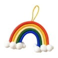 thumbnail image 1 of Colgante de decoración de habitación para niños, colgante de decoración de pared de arco iris de nubes tejidas Wmkox8yii  fhajkh1030, 1 of 1