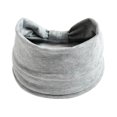 thumbnail image 1 of Una venda ancha elástica del verano de la venda del pelo de la yoga de la venda del pelo del algodón del deporte de la venda de las mujeres grises, 1 of 5