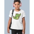 thumbnail image 2 of A Happy Crocodile T-Shirt Juniors -Image by Shutterstock,  Small, 2 of 4