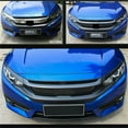 thumbnail image 4 of Hood Grille Decal Trim Kit Carbon Fiber Look Cover Chrome Compatible for Civic 16-20, 4 of 5