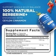 thumbnail image 2 of Nutrivein Berberine With Ceylon Cinnamon - 1200 Mg, Vegan - 120 Capsules, 2 of 7