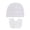 White, variant on RTKFRFLM Newborn Beanie and Anti-Scratch Mittens Set Soft Cotton Baby Essentials White A