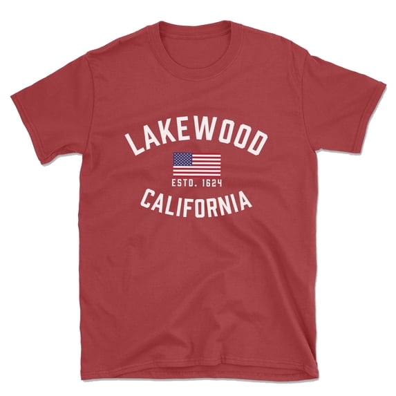 Lakewood California Patriot Men's Cotton T-Shirt