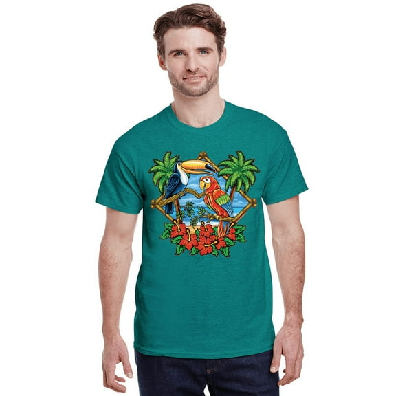 Tropical Bird Supplies Gifts T-shirt Mens Graphic Tees