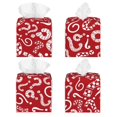 thumbnail image 2 of Lsque Question Marks1 Printed Tissue Box Cover Holder, Facial Paper Organizer Dispenser,Square with Bottom Belt, PVC Leather Decorative Organizer, 2 of 8