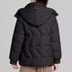 thumbnail image 4 of Parkas de manga larga para mujer, color liso, con capucha, de invierno, gruesa, informal, de algodón, chaqueta de manga larga de algodón, parte superior de poliéster para mujer, 4 of 4