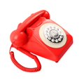 thumbnail image 2 of Teléfono de escritorio con líneas fijas Retro, suministros de boda con cable, libro de antiguo Rojo Sunnimix Libro de Visitas Teléfono, 2 of 8