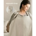 thumbnail image 5 of Nursing Cover, Breathable Breastfeeding Cover up with Arch Neckline for Women, Nursing Apron, 5 of 7