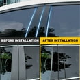 thumbnail image 3 of B Pillar Sticker, Elegant Paste Installation Wear Coverage Anti Scratch Aging  Door Window Pillar Trim  For Versa, 3 of 8