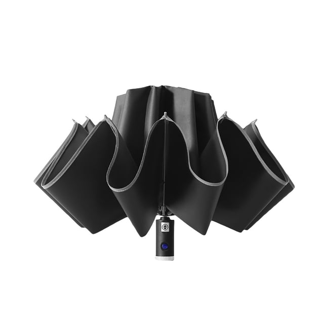 Reverse Umbrella Automatic Open and Close Automatic Umbrella Reverse Folding Business Umbrella with Reflective Strips Automatic Umbrella Open Close Auto