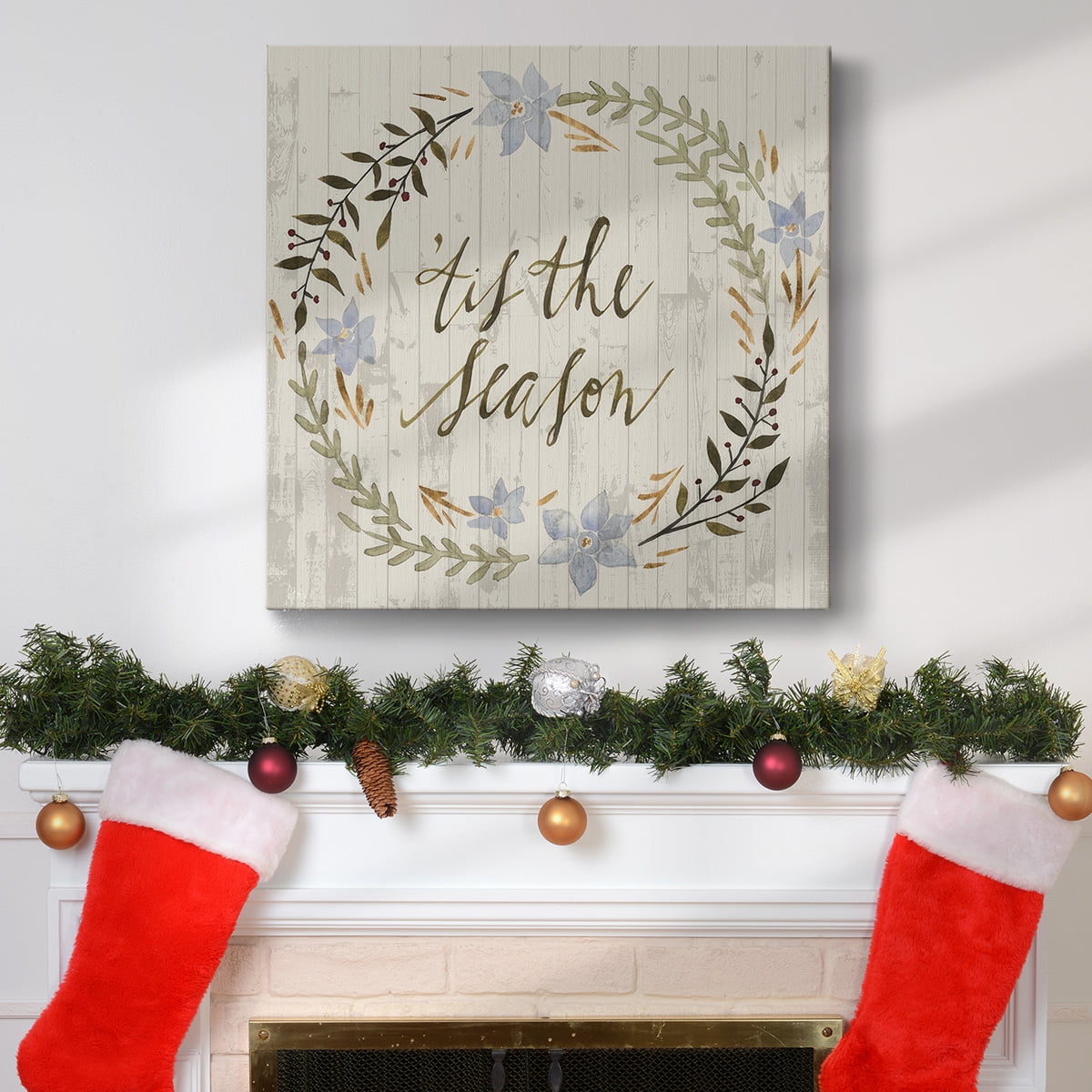 Rustic Christmas IV- Gallery Wrapped Canvas