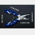 thumbnail image 3 of Fishing Pliers, Stainless Steel Fish Hook Remover, Multi-Function Fishing Line Cutter Split Ring Opener, Fishing Braid Scissors Gear Accessories Fish Gripper with Lanyard Fly Fishing Tool, 3 of 9