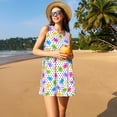 thumbnail image 3 of KLL Bear And Polka Dot Pattern Womens Summer Dresses 2025,Loose Round Neck Sleeveless Sundresses Tank Dresses with Pockets, 3 of 7