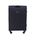 FUL Flemington 25in Soft Sided Rolling Luggage Suitcase, Black