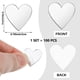 thumbnail image 3 of Pegatinas de pared acrílicas con forma de corazón para espejo (100 unidades) | Calcomanías decorativas ligeras de acrílico para espejo, ideales para baño, sala de estar, dormitorio y gimnasio |, 3 of 7