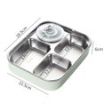 thumbnail image 3 of Fiambrera Bento multifuncional Baoblaze Contenedor de comida Verde, 3 of 8